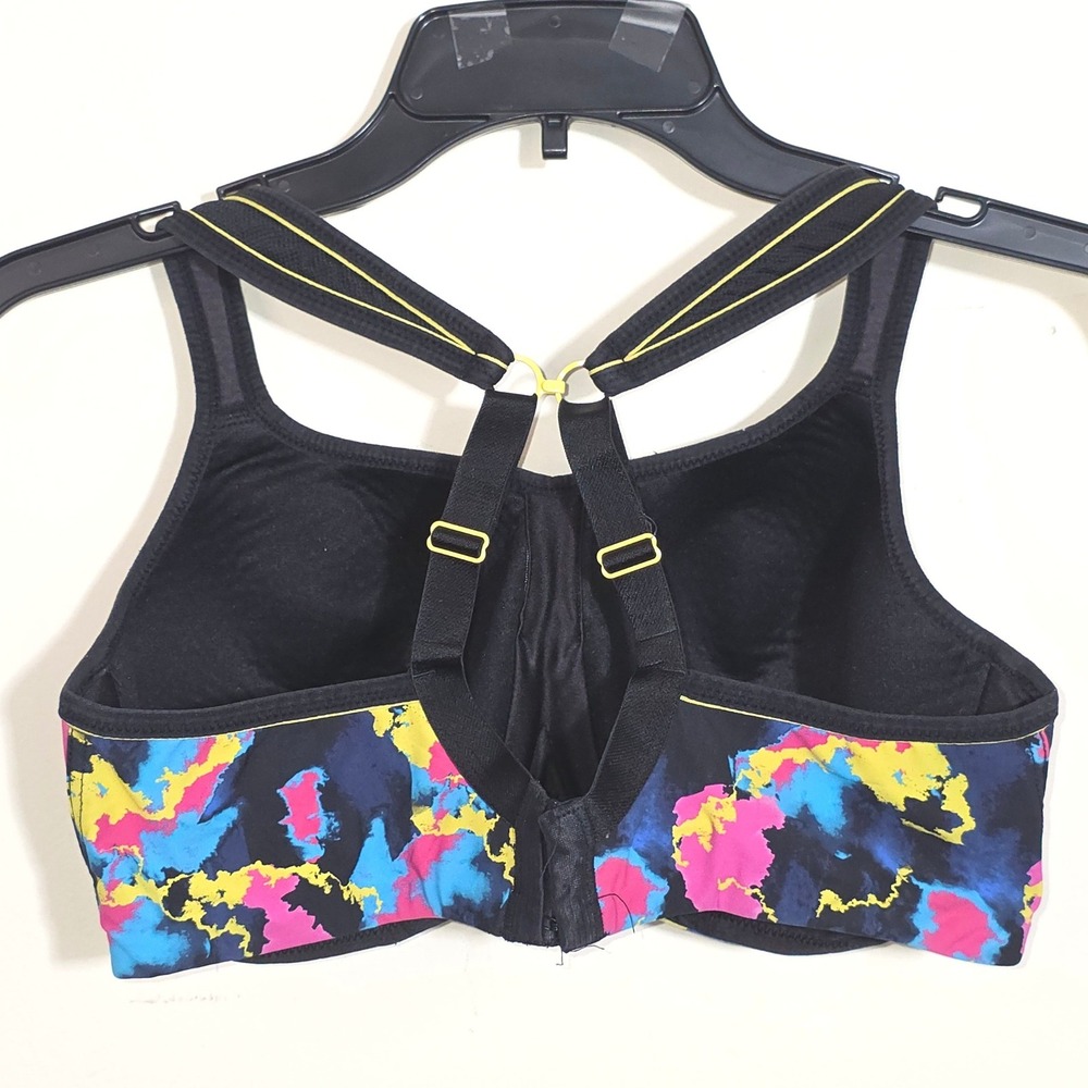 Panache Women's ELECTRIC PRINT Full-Busted Underwire Sports Bra 36DD Multicolor - Picture 10 of 11